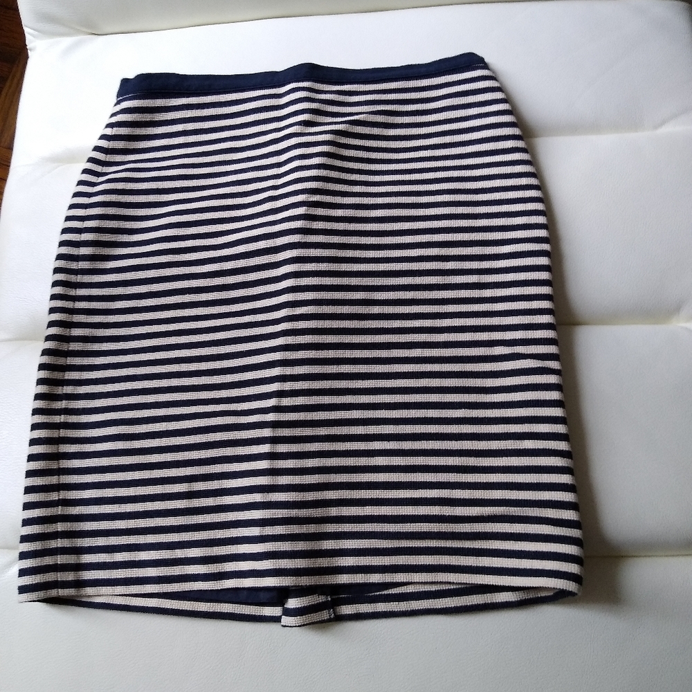 Loft striped nautical style skirt
